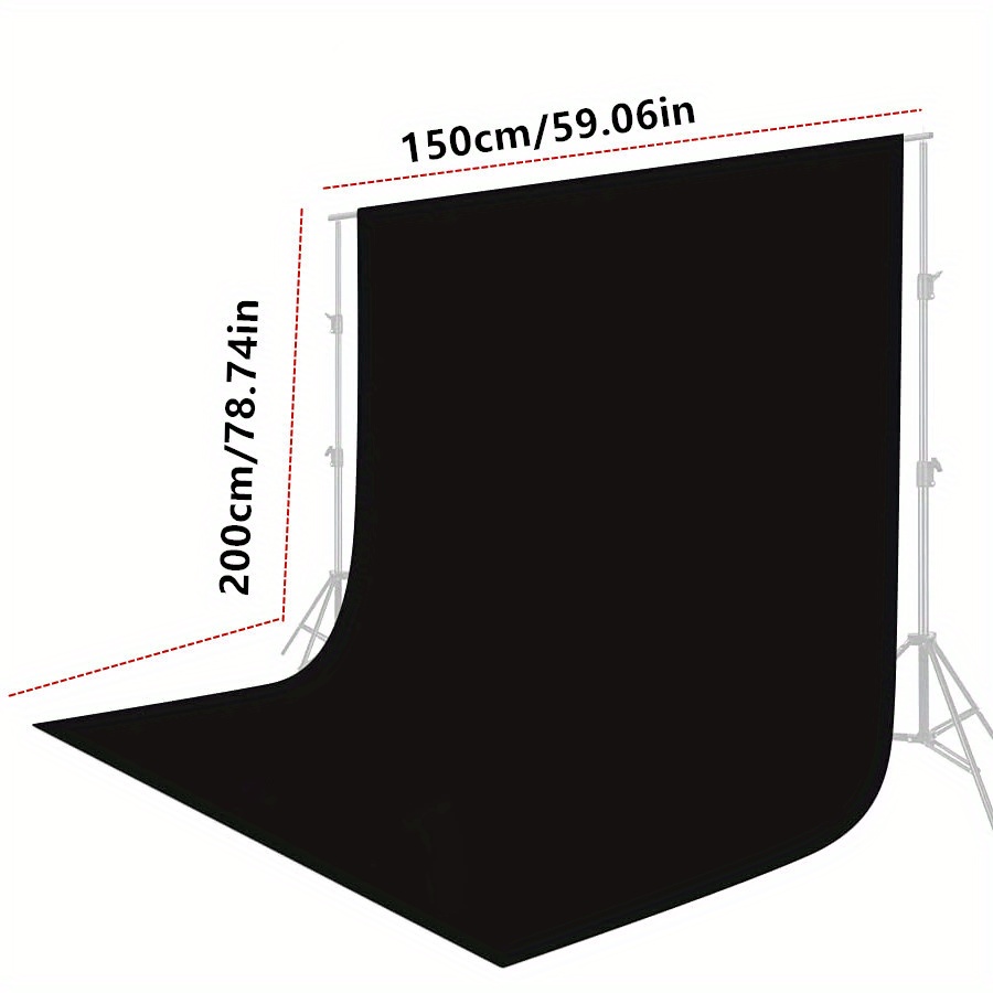 Sfondo Nero Fotografia Tenda A Schermo Nero Chromakey In - Temu Italy