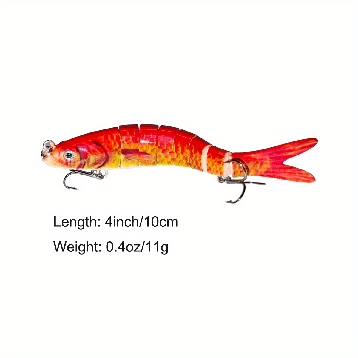  LKL 10pcs Fishing Lures Trout Bass Fishing Gear Lures Lead Fish  Weights Bait Realistic Fish Body Artificial Fishing Bait for Freshwater  Saltwater (Color : Back Luminous Stripe, Size : 30G) 
