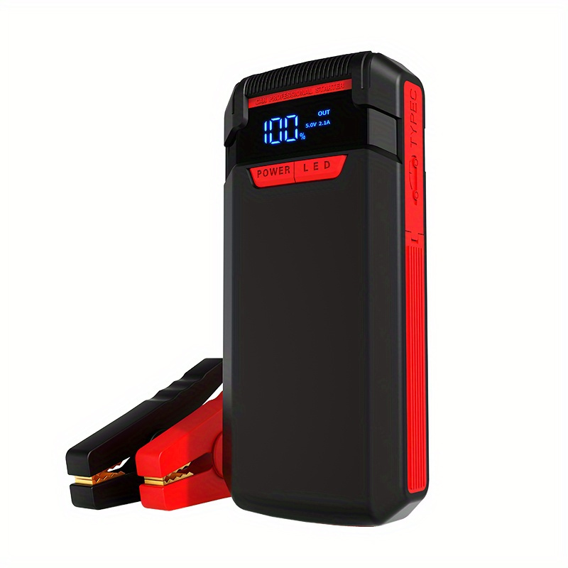 800A Car Jump Starter, 12V Portable High-power Car Starting Power Supply  Booster Charger Power Bank Car Emergency Power Supply For 101.44oz Gasoline  C