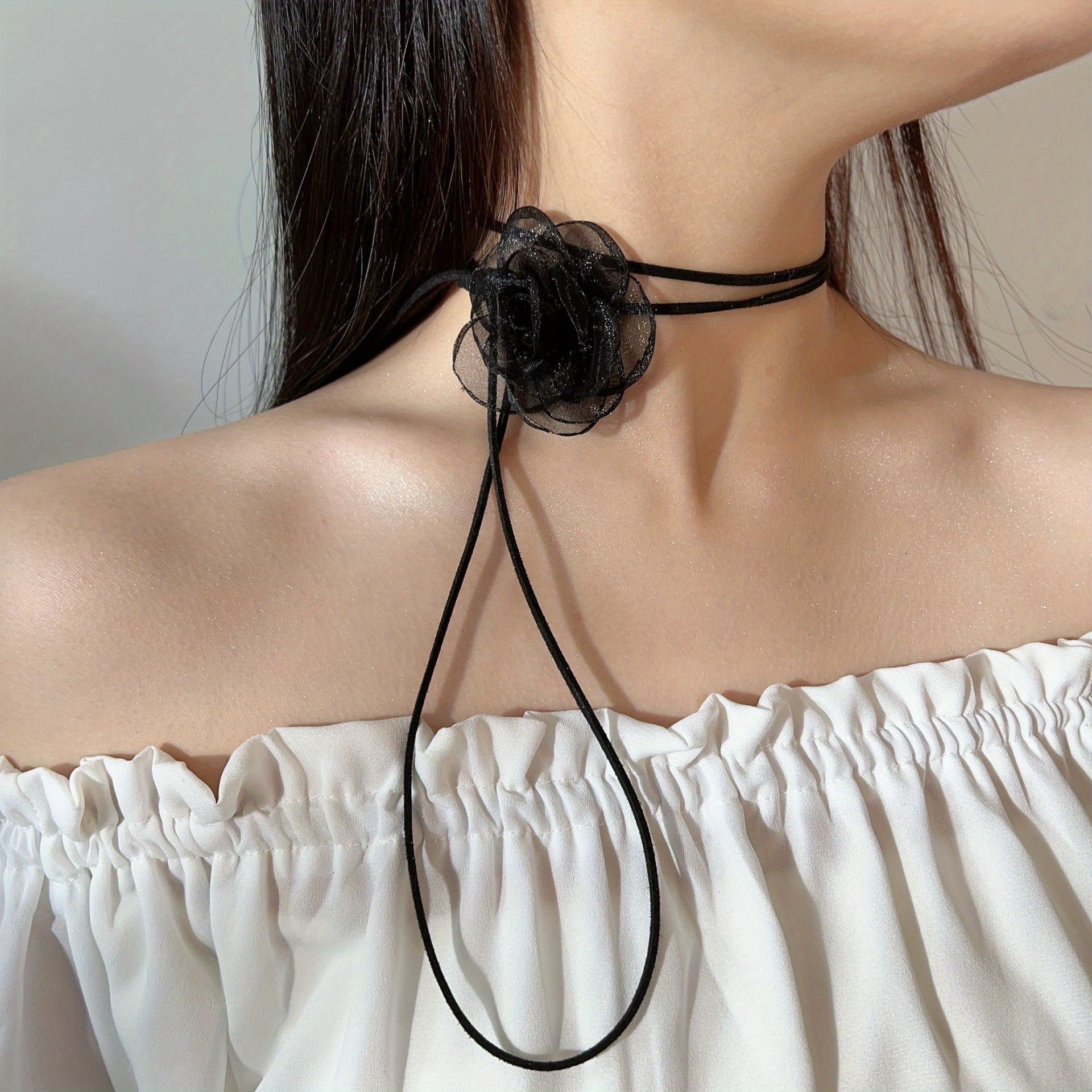 Boho Fringe Leather Bag Dark Brown With Black Bone Choker 