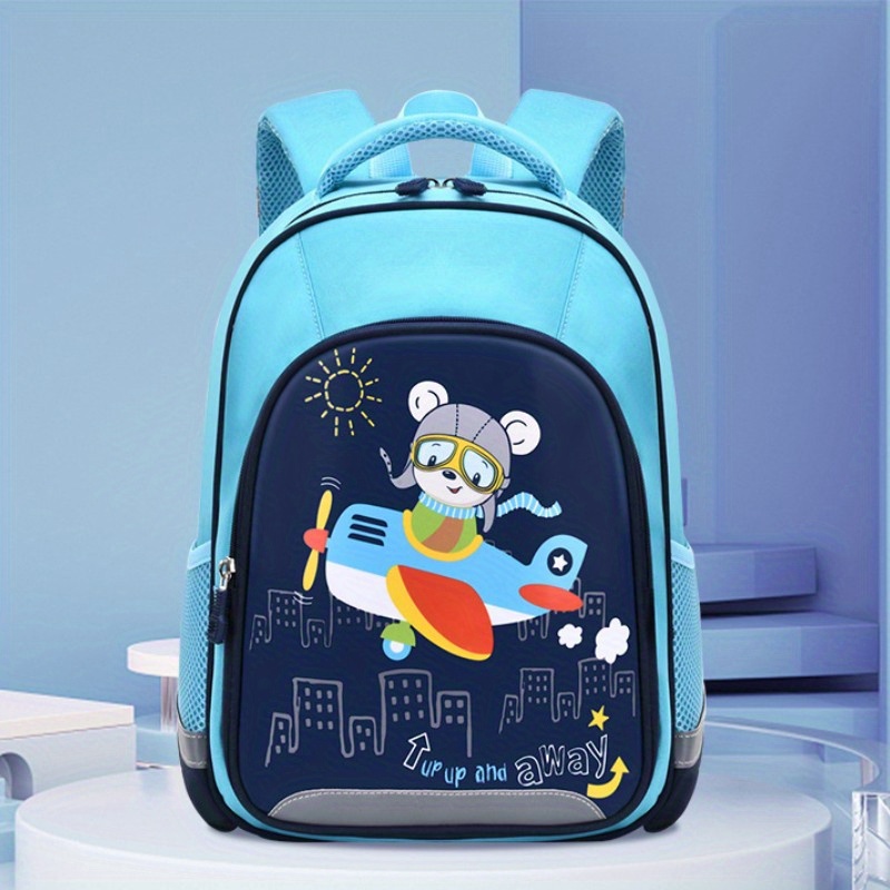 Cute Student Backpack With Sky And Unicorn Pattern