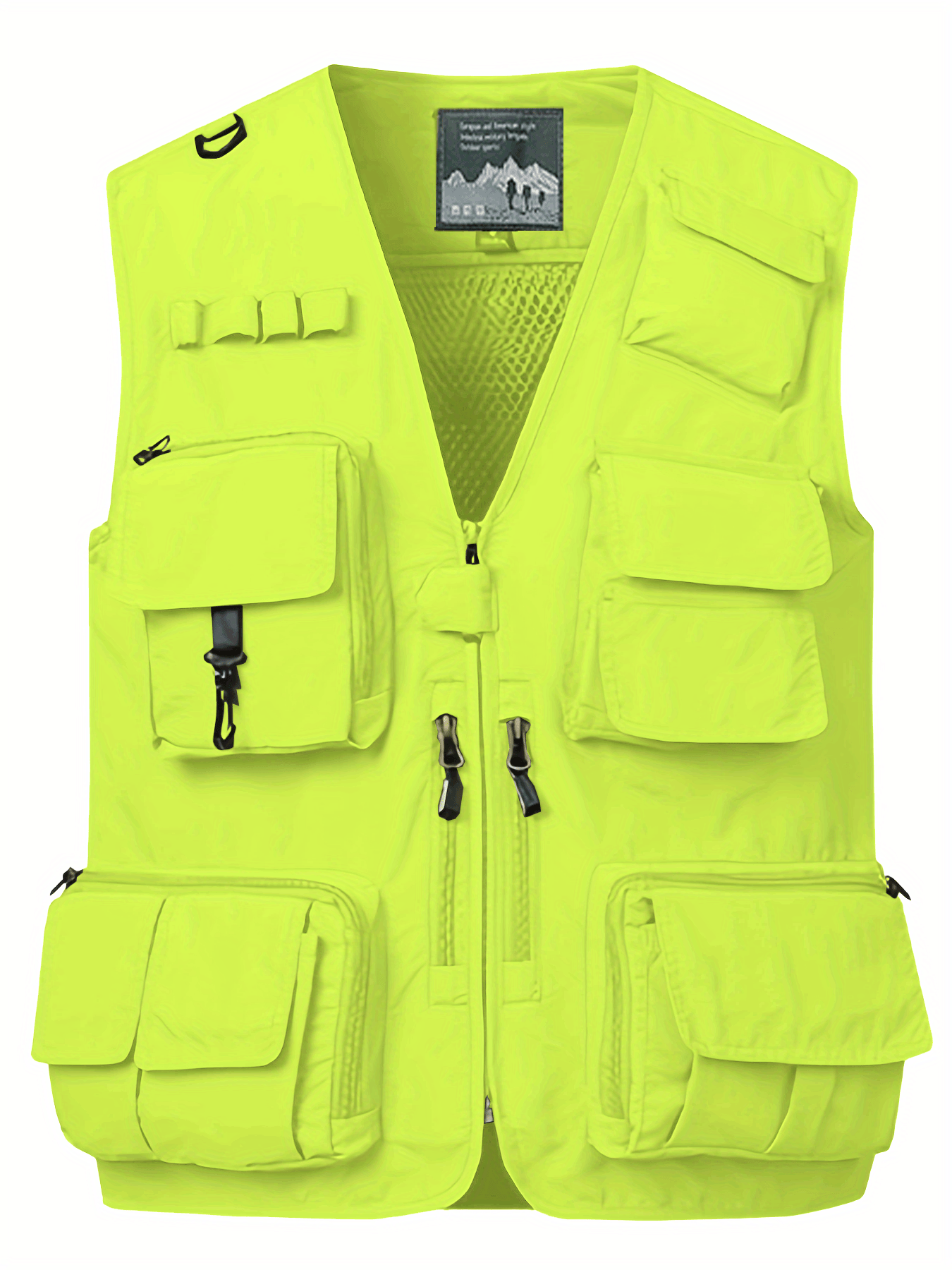 Sleeveless Neon Utility Vest