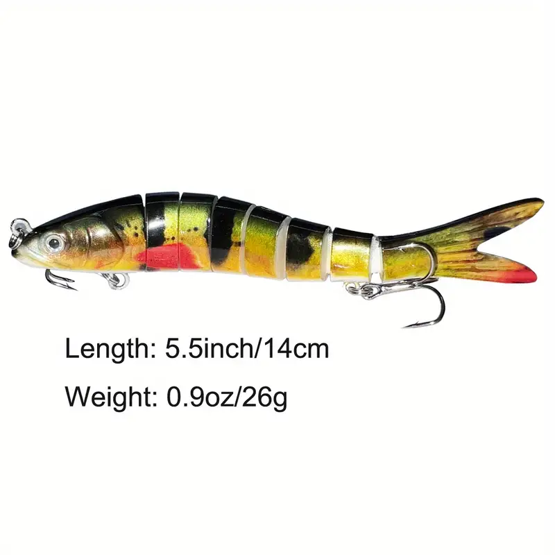 Bass Fishing Lures Highly Realistic Bass Lures Multi Jointed - Temu