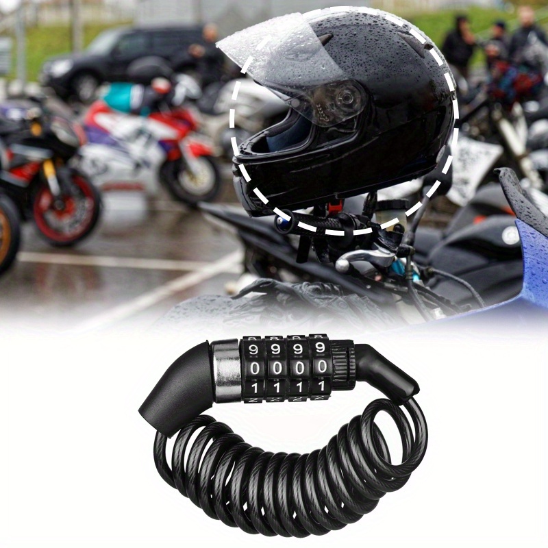 bicycle password lock portable mini bike helmet lock Temu New Zealand