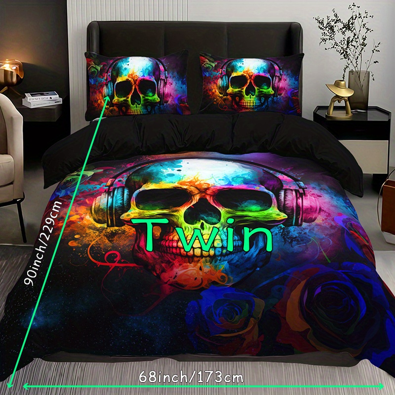 Skull best sale crib bedding