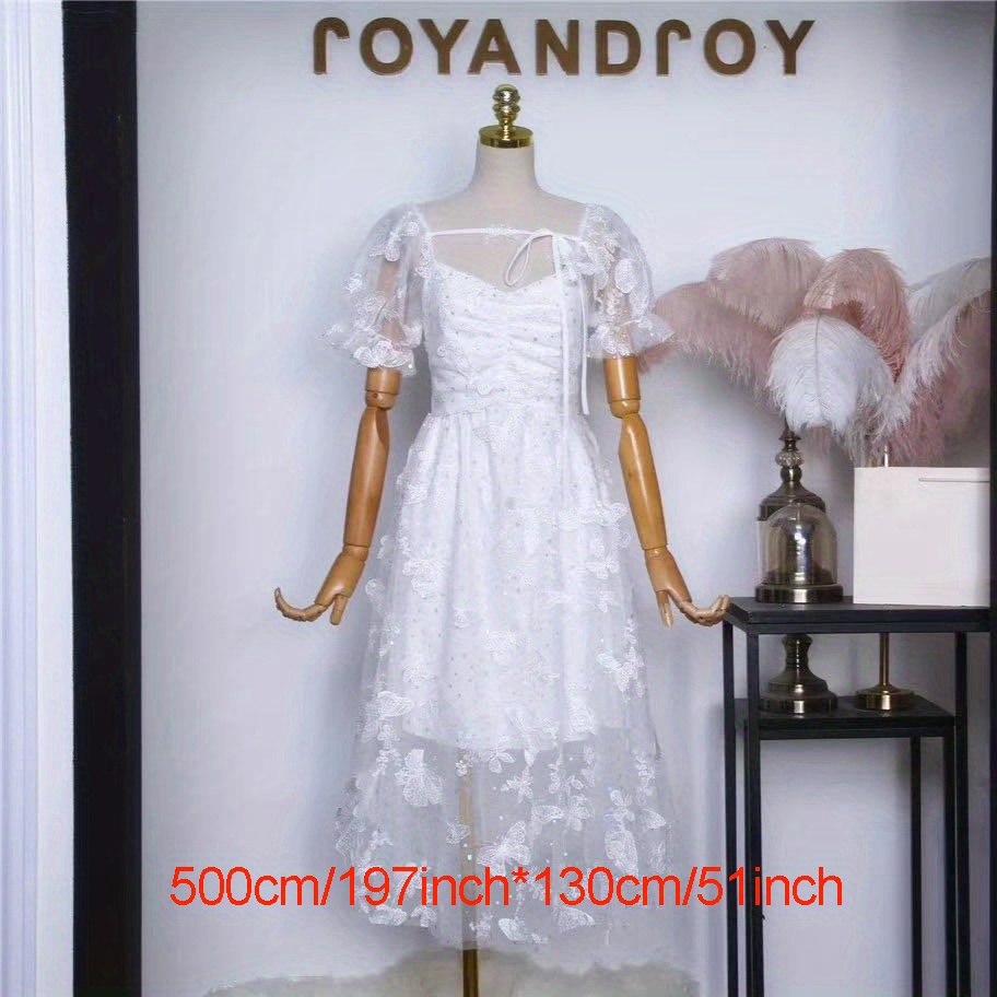 1pc Mesh Embroidery 3D Butterfly Fabric Dress DIY Sewing Accessories