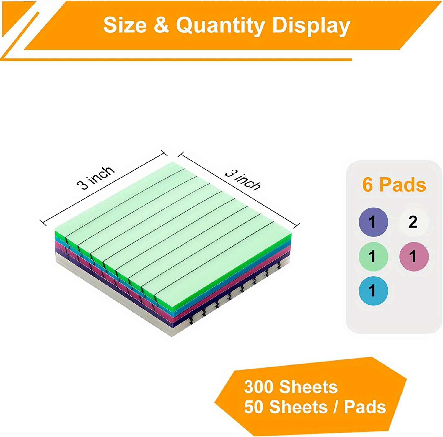 Transparent Liner Notes 6 Color Waterproof Adhesive Pads - Temu