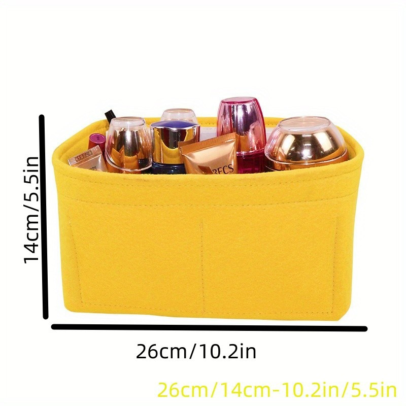 Portable Lightweight Felt Insert Bag, Simple Solid Color Storage Bag For Tote  Bag, Makeup Bag Inner Purse & Travel Essential Accessories - Temu South  Korea