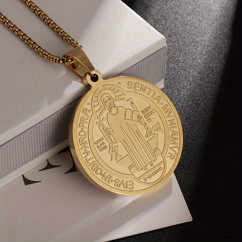 St. Benedict Gold Medal Necklace 