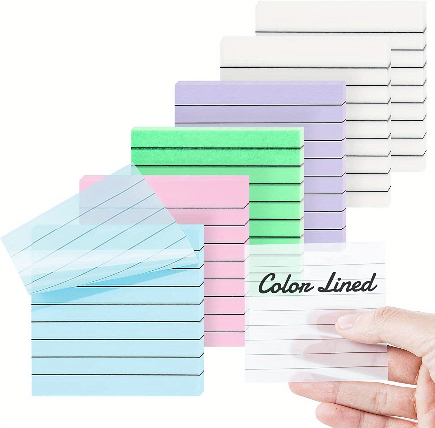 Transparent Sticky Notes, Cute Clear Sticky Tabs, Translucent Page Flags,  Planner Accessories Sticky Notes 3x3, Bible Study Supplies Candy 