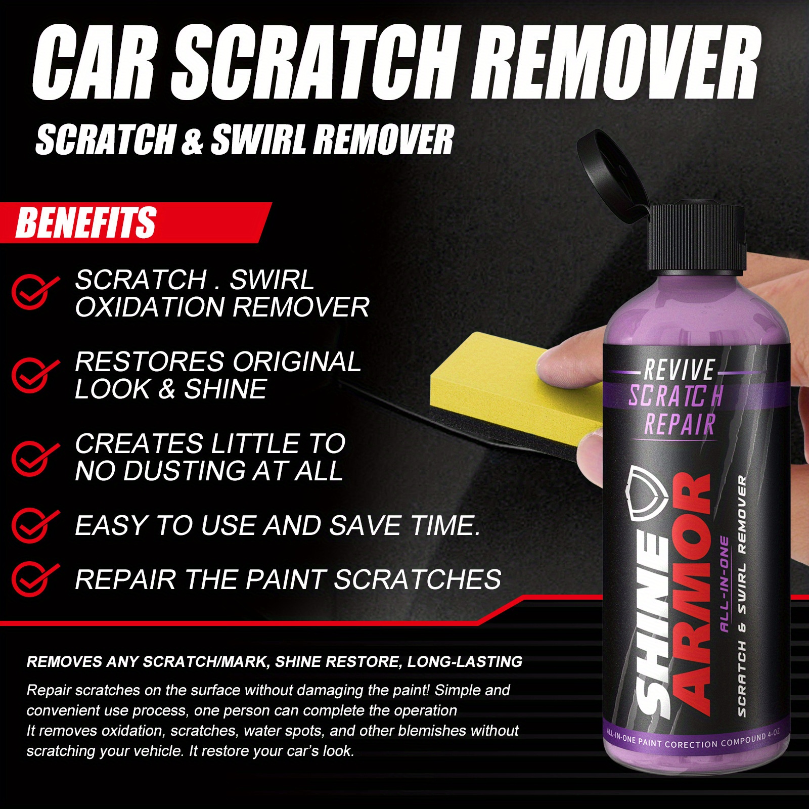 Car Scratch Repairing Fluid, Paint Removal And Scratch Repair Agent, Beauty  Care Polishing, Car Cleaning Supplies - Temu