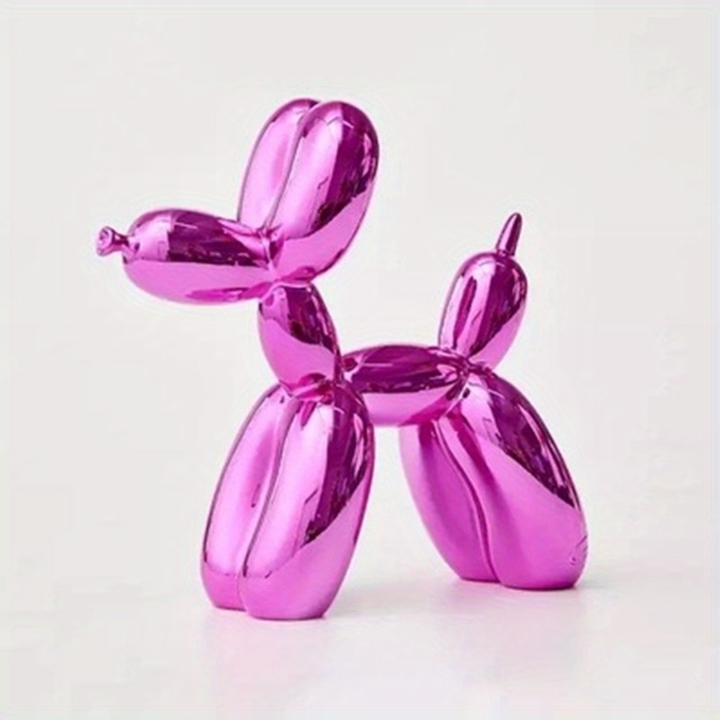 Shiny Electroplating Balloon Dog Statue Collectible Figurines Art Sculpture  Anim