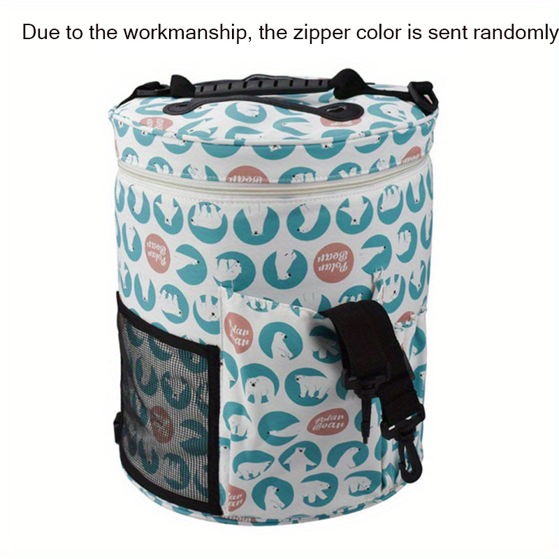 Yarn Storage Bag Round Knitting Wool Yarn Bags Organizer DIY Sewing Weave  Tools Home Handbag Accessorie Zipper Bucket Bag - AliExpress