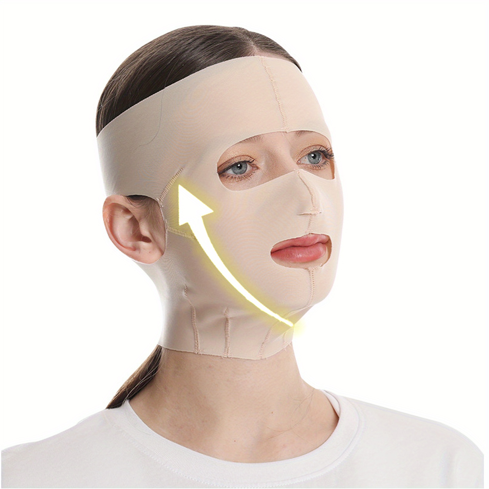 Full Face Lift Sleeping Belt Thin Facial Massage Shaper Double Cheek Chin  Slimming Strap Face Mask Slimming Bandage for Women Reusable and Breathable