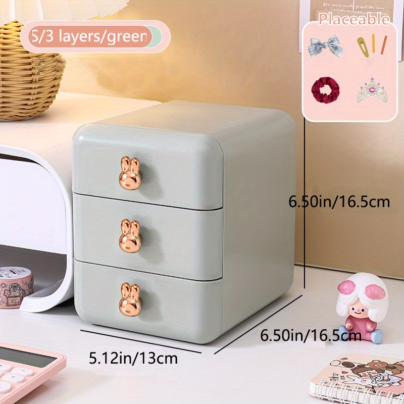 Rabbit Desktop Storage Boxes Multi Grids - Temu