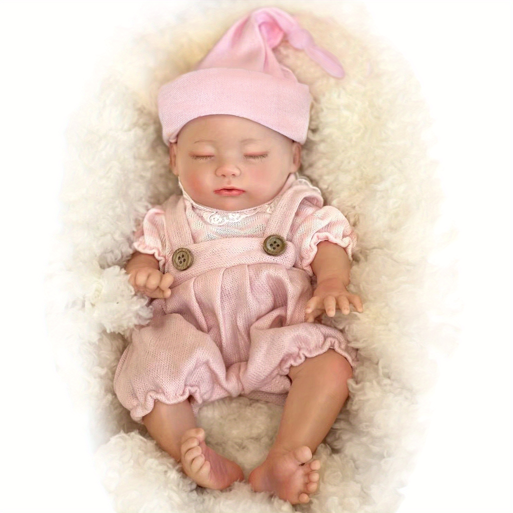 Reborn Dolls Can Drink Milk&pee Full Body Soft Solid Silicone Bebe