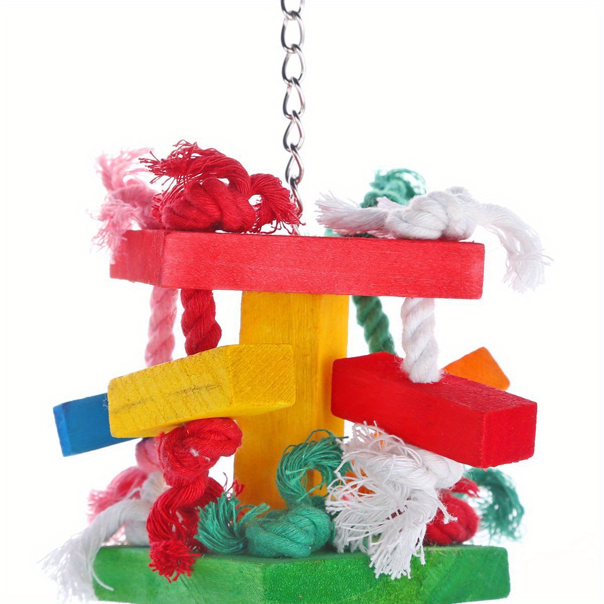 Colorful Wooden Parrot Chewing Toys Perfect For Cage Temu