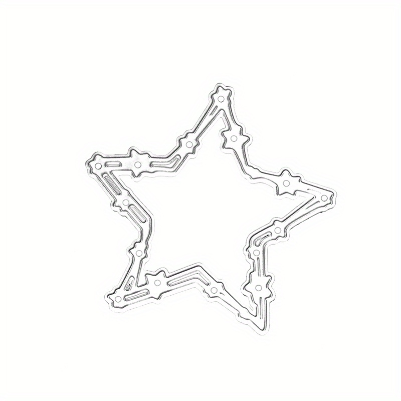 Pentagram Cutting Dies Background Template Card Making With A Of Layered Metal Cutting Die
