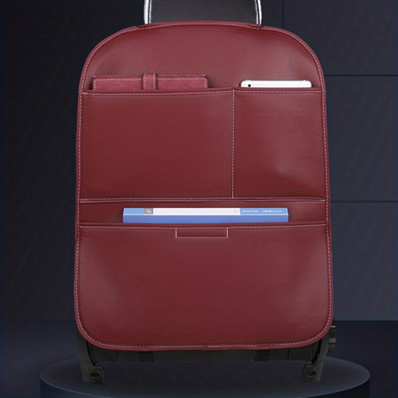 Universal Car Seat Back Storage Bag Anti Kick Pad