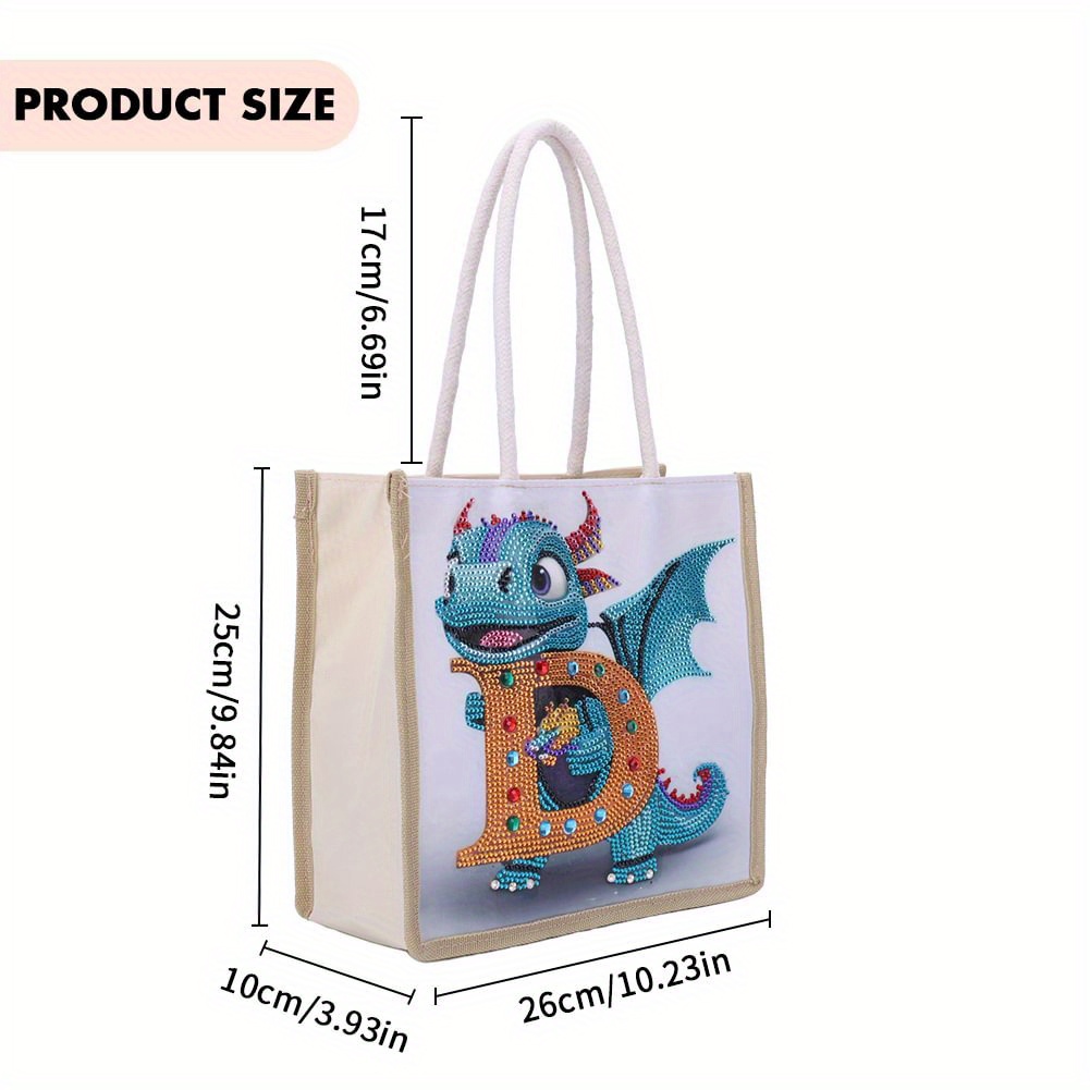 Diy Artificial Diamond Painting Shopping Bag Size Canva Fabric Bag For  Women Crystal Rhinestones Diamond Art Shopping Bag Special Shaped Diamond  Painting Canvas Bags For Adults - Temu
