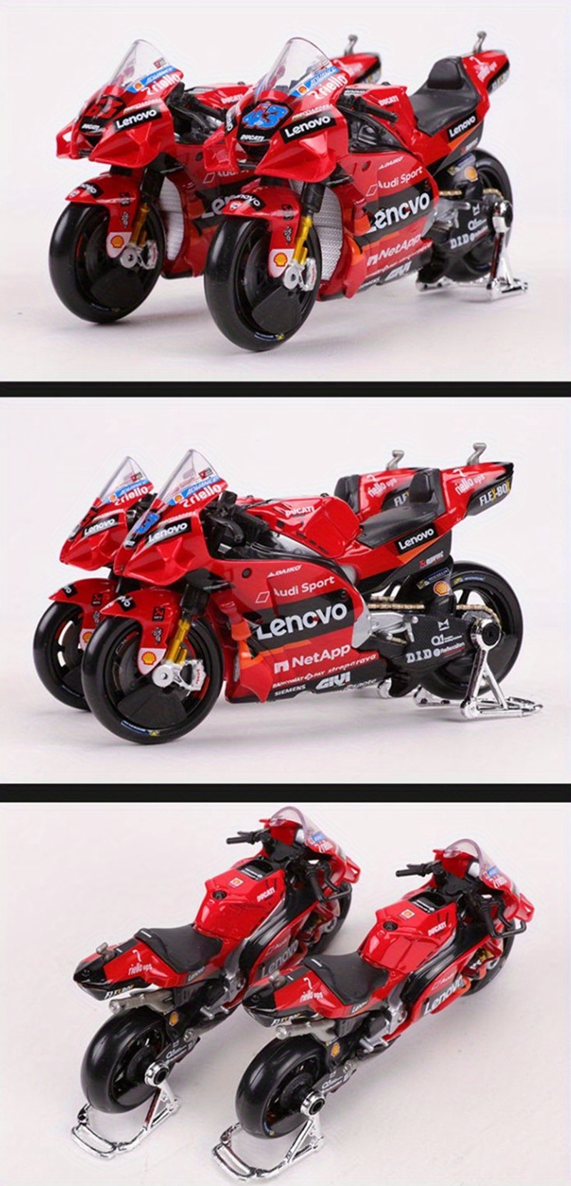 Maisto 1:18 NEW 2021 Ducati Lenovo Team #43 #63 Die Moto GP Racing casting  alloy motorcycle Model collection gift toy