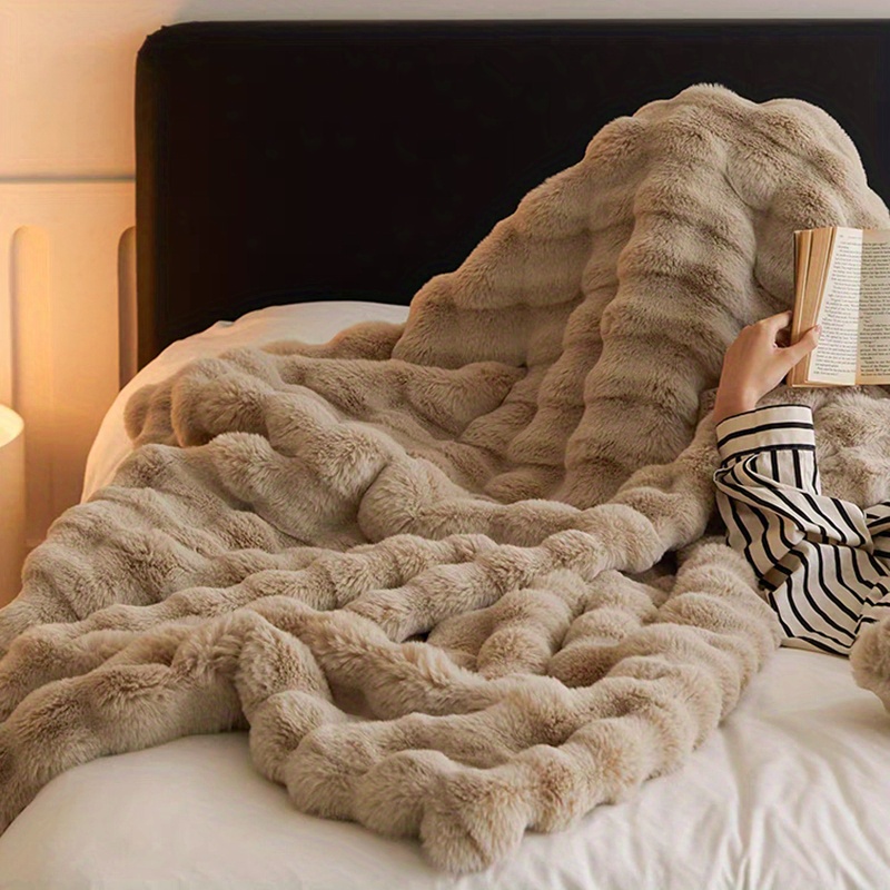 Pineapple Lattice Fleece Blankets Home Kids Soft Warm Thick Plush Blanket Receiving Blanket Office Nap Blanket