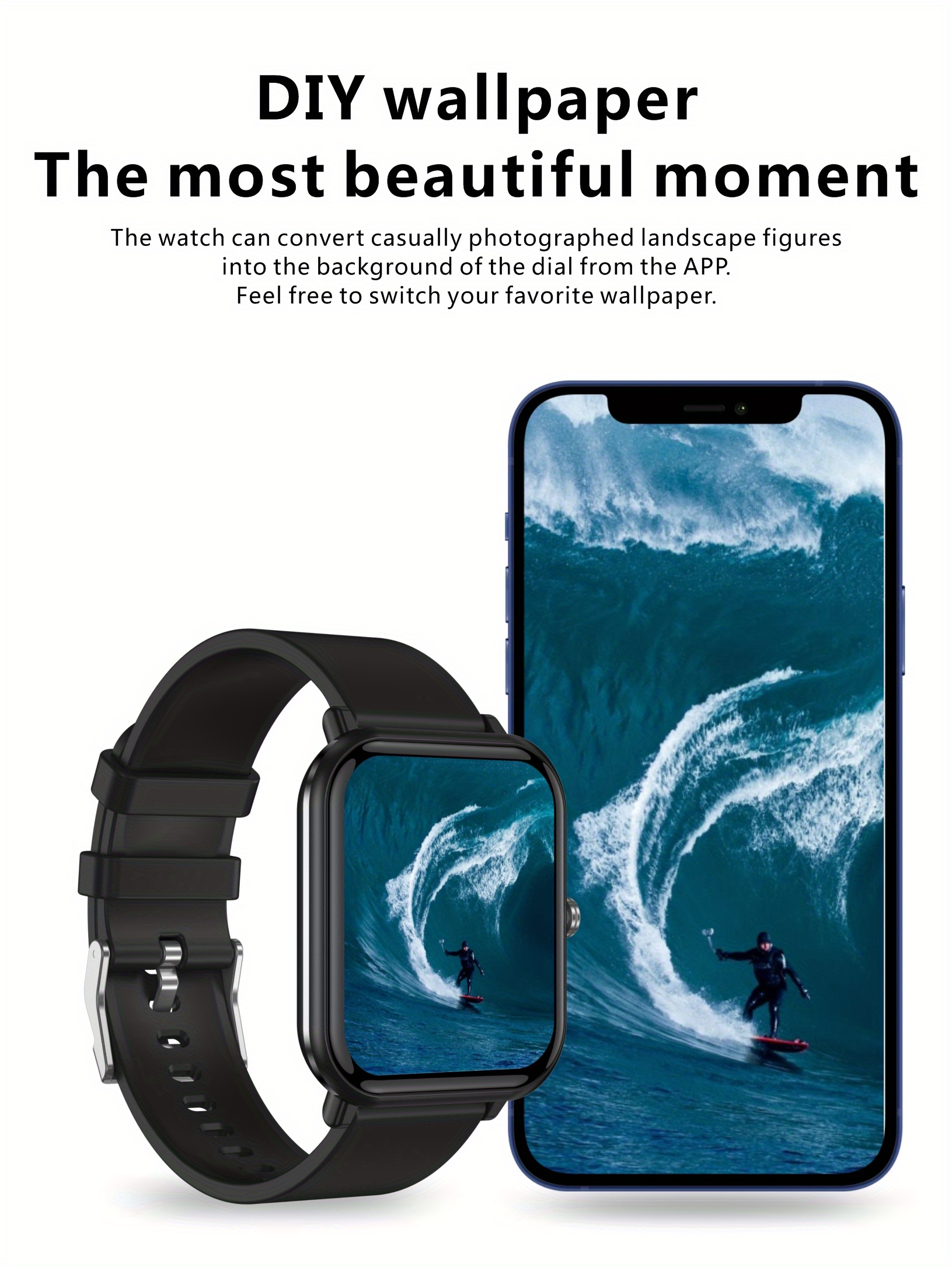 Smart Watch Answer Make Call Alexa Built in 4 27cmFitness Tracker With 100 Sport Modes Heart Rate Blood Oxygen Sleep Monitor Fit For Android And IPhone IP68 Waterproof details 9