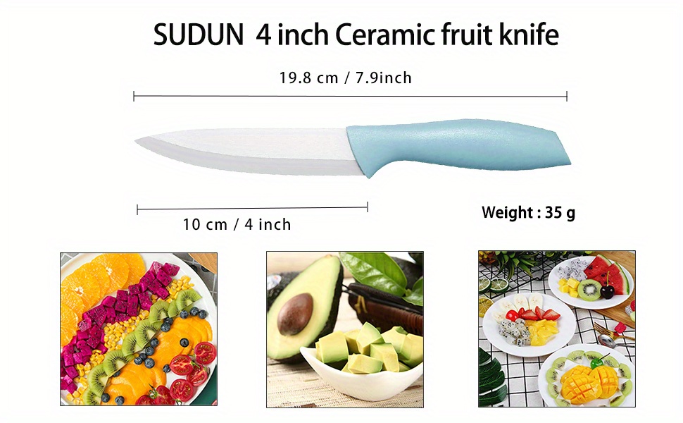 Beauty Gifts nice touch handle kitchen knife set Ceramic Knife 3 4 5 6  inch+Peeler+Covers Paring fruit knife set