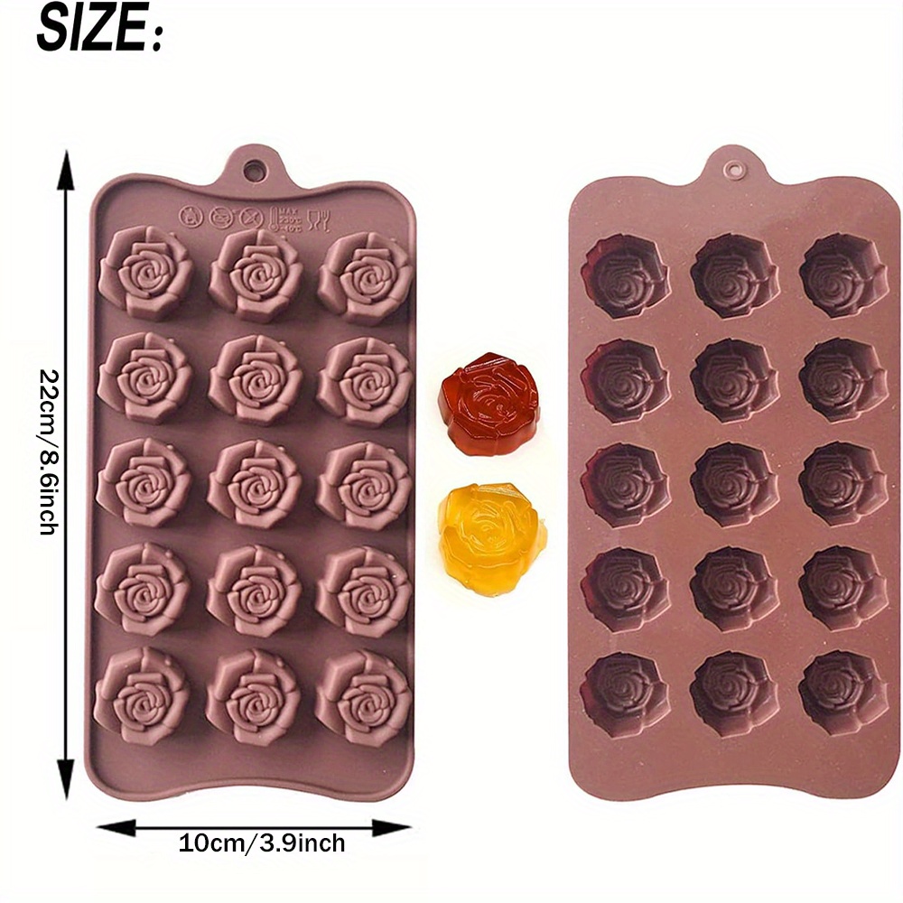 ZTHapwa Chocolate Molds Silicone with 30 Cavities 6 Different Shapes for Making Larger Chocolate/Candy/Gummy/Cake Décor for Wedding Party & Celebration