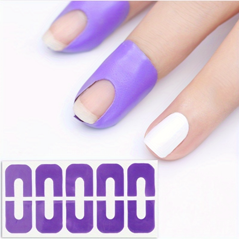 

Nail Polish Protector Disposable Peel Off Tapes Skin Nails Glue Stickers Forms Varnish Protector, Manicure Finger Tools