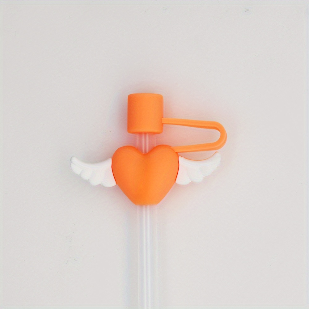 1PCS PVC Cactus Balloons Heart Straw Topper Reusable Preventing Spillage  Straw Cover Dessert Drinks Cup Dustproof
