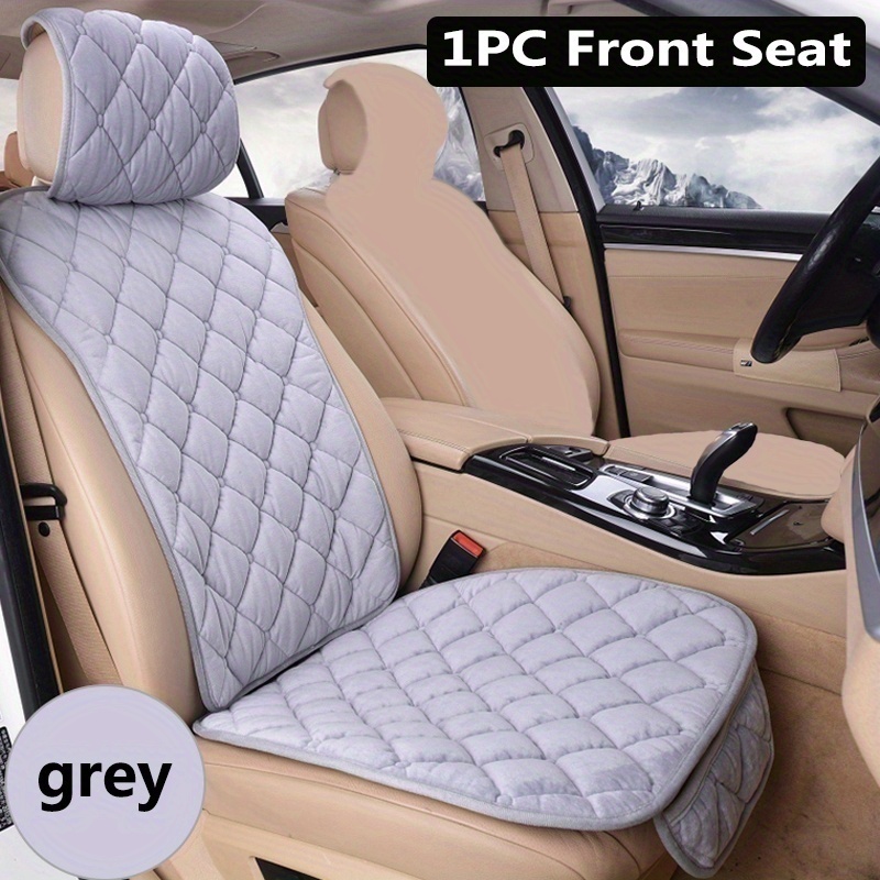 Universal Car Front Seat Cover Plush Cushion Pad Comfortable Protection Mat  Soft