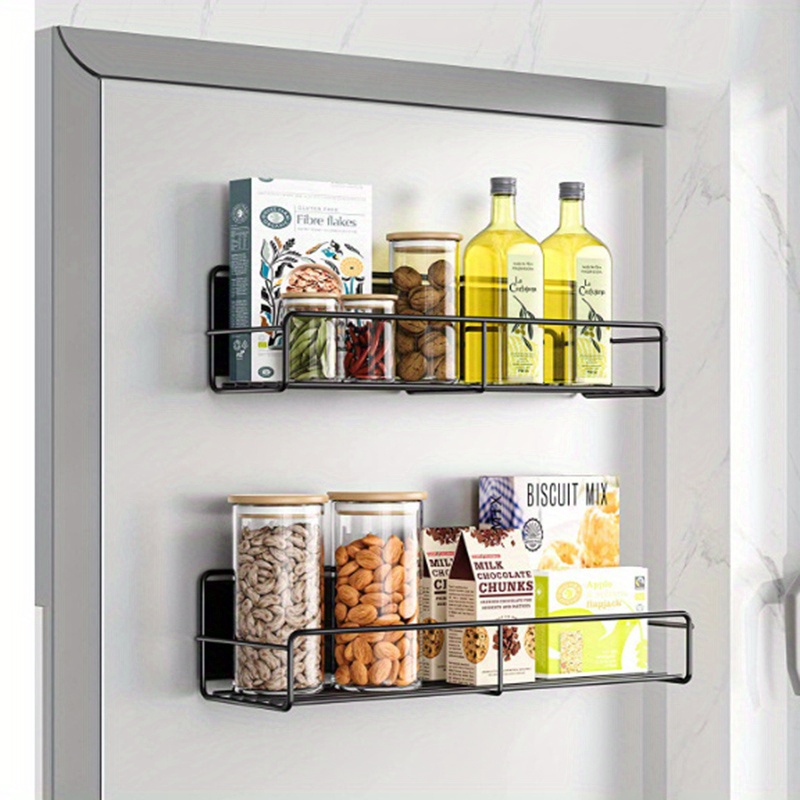 White Metal Mini Fridge Storage Shelves Microwave Refrigerator Dorm  Organizer