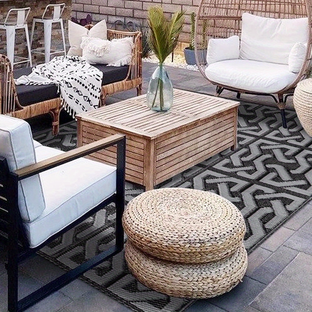 Outdoor Rugs - Reversible Mats, 5'x8' Plastic Straw Rug for Patio Clearance  Waterproof, Indoor Outdoor Area Rug Carpet for Outside, RV, Deck, Picnic