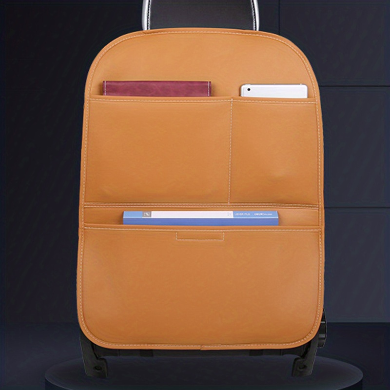 Universal Car Seat Back Storage Bag Anti Kick Pad