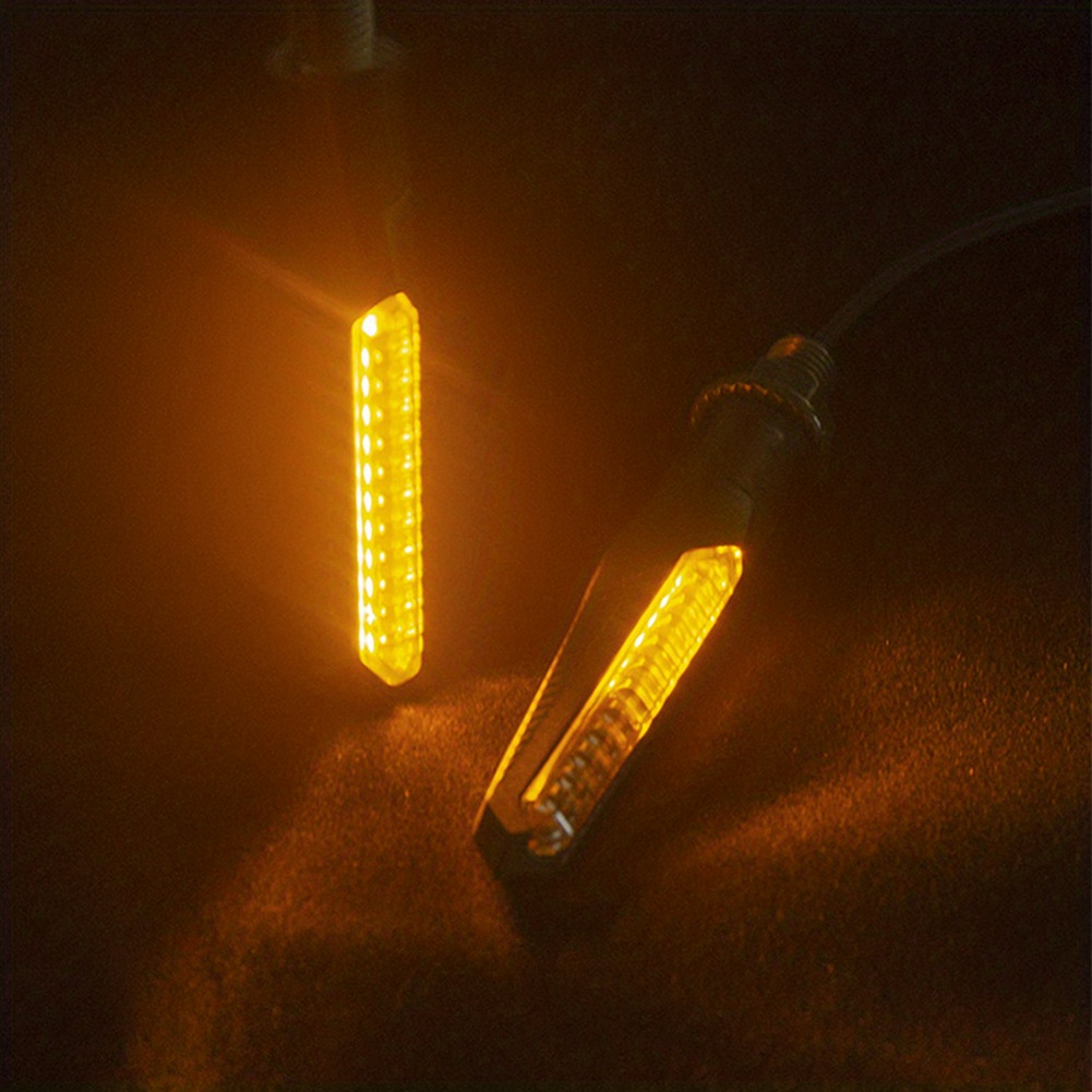 Moto LED Clignotants Indicateur 12V Séquentiel Ambre Flasher