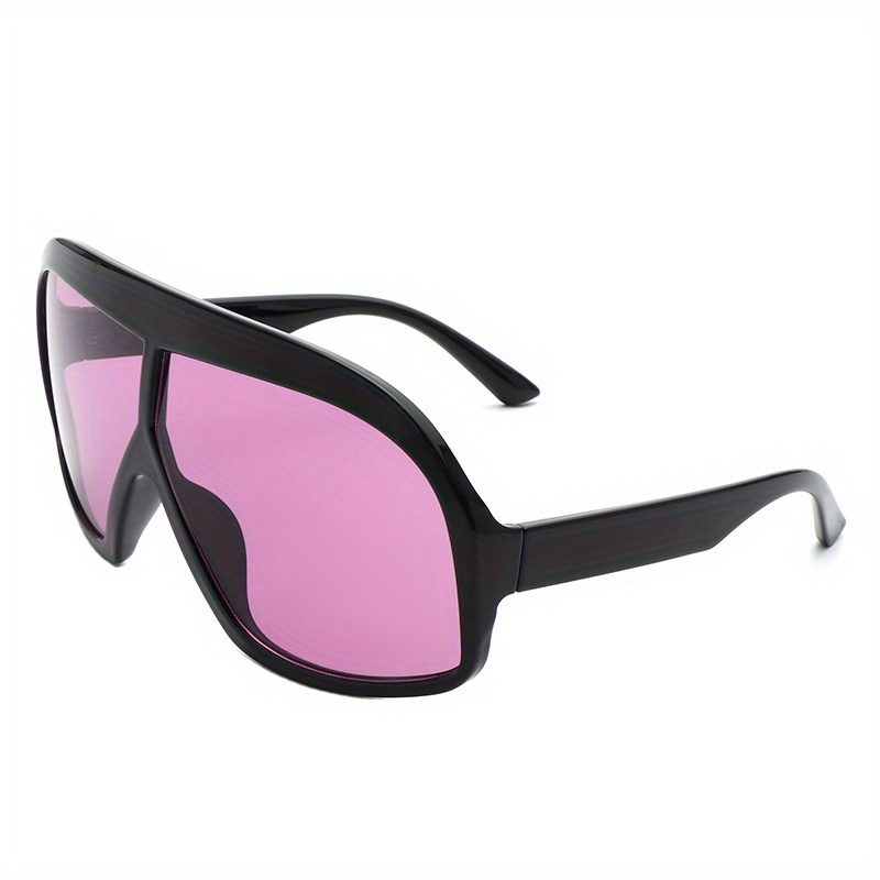Oversized One-piece Sunglasses For Women Men Futuristic Cyberpunk Shield  Uv400 Sun Shades For Driving Fishing Travel - Temu
