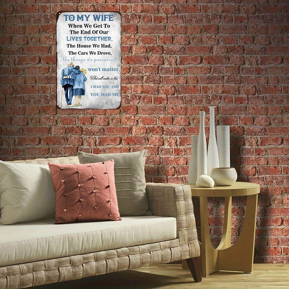 Wife Tin Sign Retro Art Poster Decora Wife Family Room Wall Temu