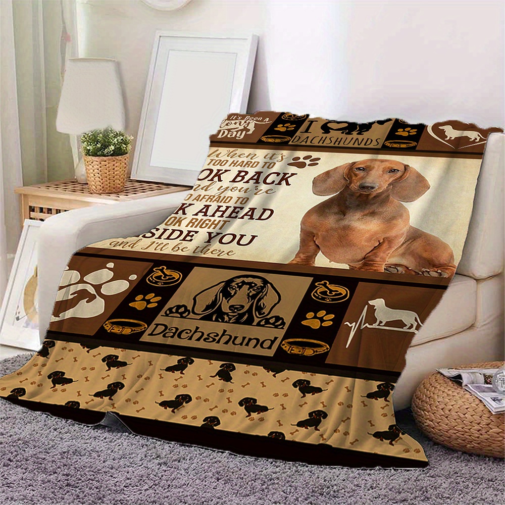 Blankets with best sale dachshunds on them