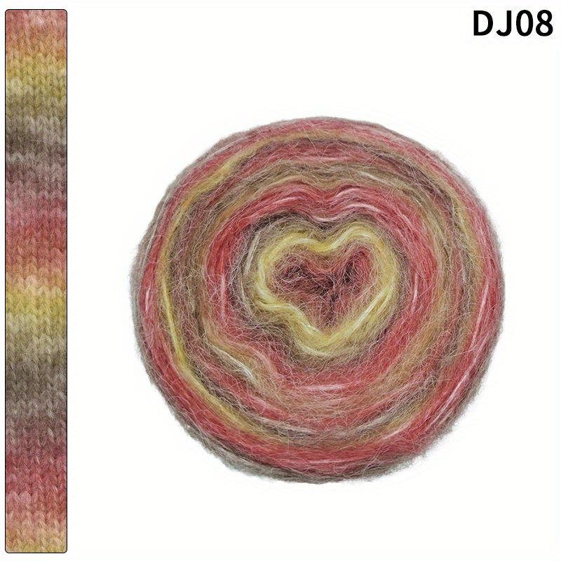 1PCS Gradient Spray Wool Yarn,Gradient Colorful Yarn,Multi Color Yarn for  Crocheting,Soft Yarn for Knitting for Crocheting Sweater,Gloves,Scarf,DIY