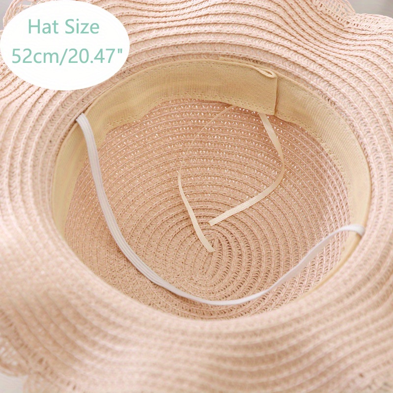  Girls Summer Hat Bag Set Wide Brim Hat Sun Beach Hats with  Shoulder Bag Straw Hat Set Summer Kids Flower Beach Sun Hats Beige :  Clothing, Shoes & Jewelry