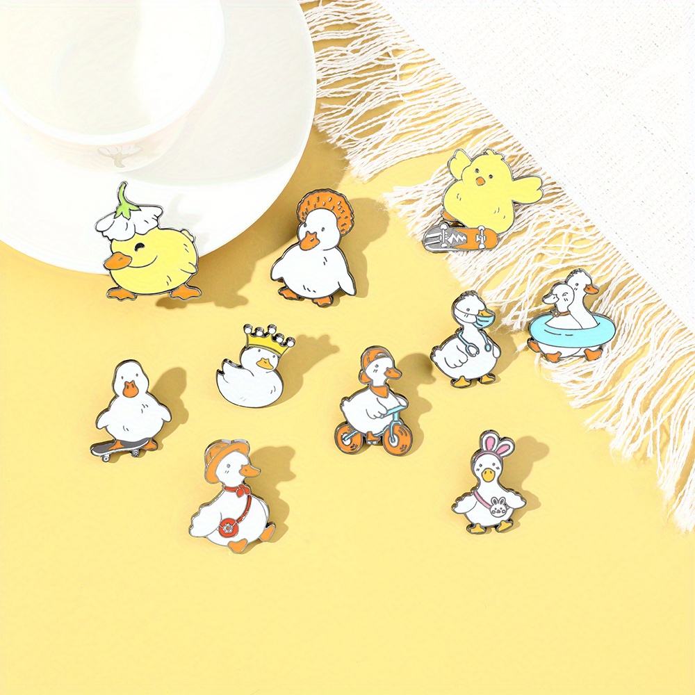 Cute Shape Brooch Creative Swimming Crown - Temu