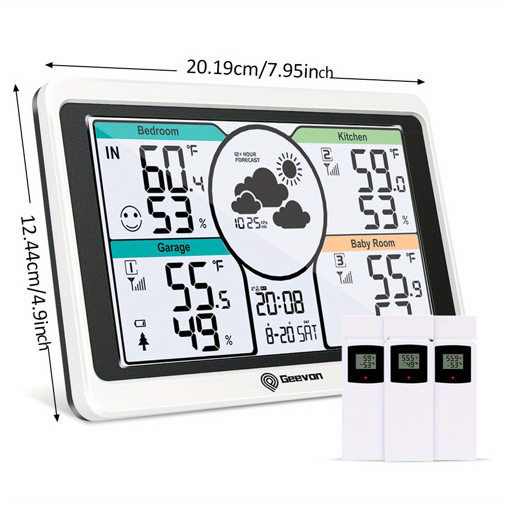 Geevon Indoor Thermometer Hygrometer Digital Temperature Humidity