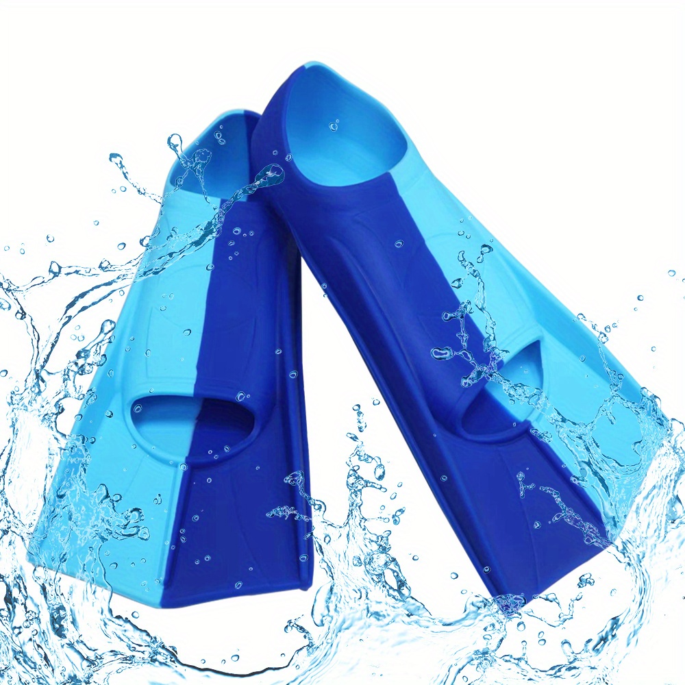 Hemoton 1 par de aletas de natación niño azul Aldult plástico