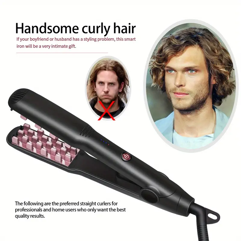 hair curler professional fluffy iron for crimp styls corn cracker machine hair styling tools for women men details 8
