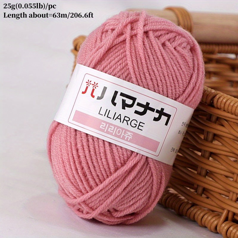 TPRPYN 12Pc Milk Cotton Yarn For Hand Knitting Acrylic Wool Knit