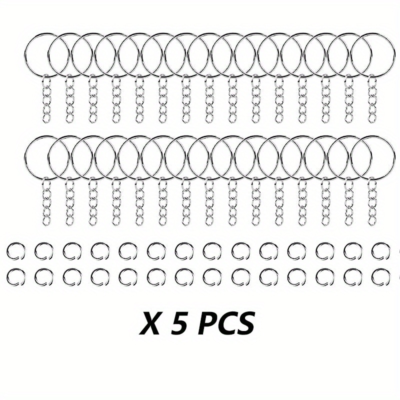 351pcs Clear Keychains For Vinyl Kit Including1strorage Box 100pcs Square  Acrylic Blanks 50pcs Keychain Tassels 50pcs Key Chain Rings 50pcs Jump  Rings 50pcs Ballchain For Diy Keychain Thick 0 08inch - Arts