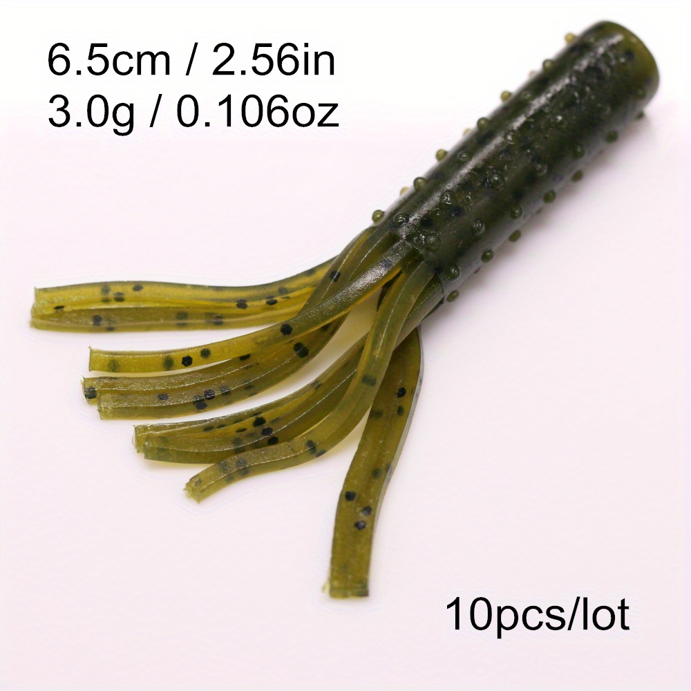 Tube Worms Skirt Rooster Tail Soft Fishing Lures Floating - Temu