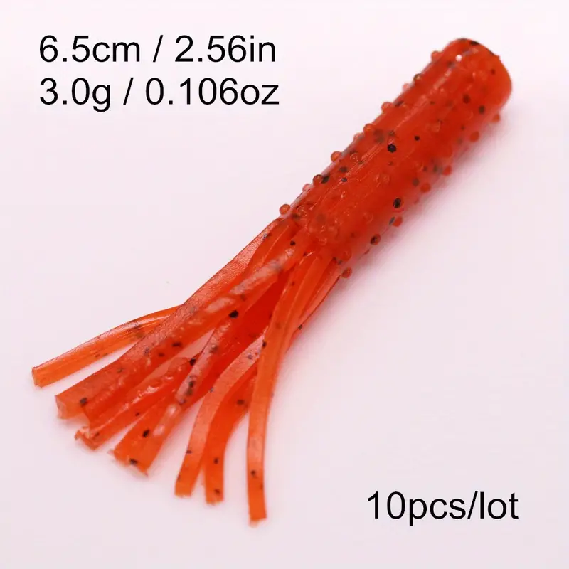 Tube Worms Skirt Rooster Tail Soft Fishing Lures Floating - Temu Canada