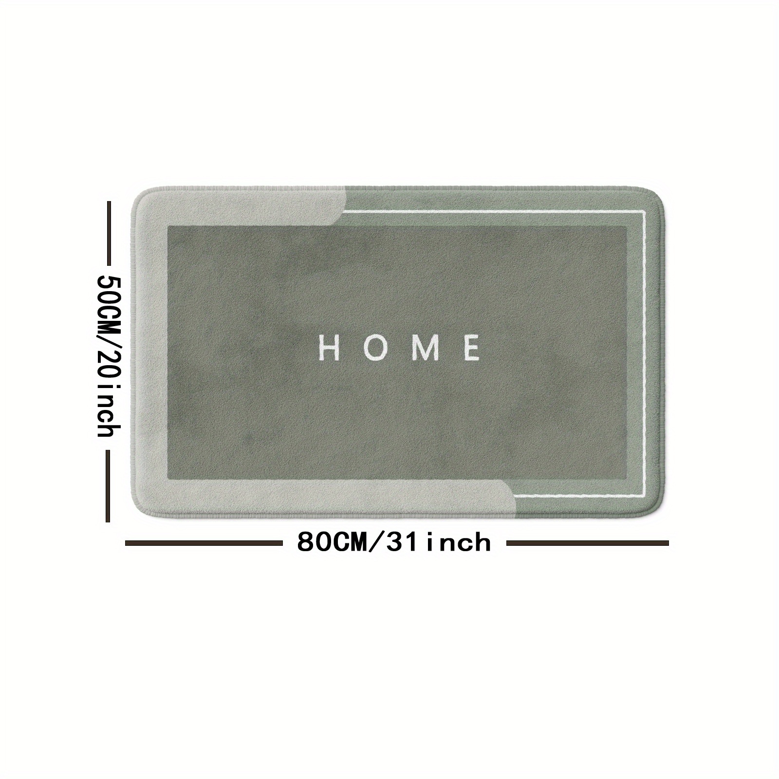 Contemporary Geometric Figure Bath Mat 16x24 20x31